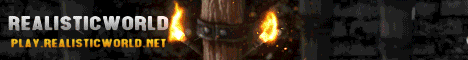 RealisticWorld Minecraft server banner