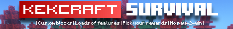 kekCraft Minecraft server banner