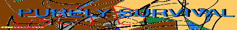 Purely Survival Minecraft server banner