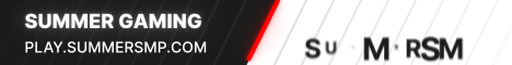 Summer Gaming Minecraft server banner