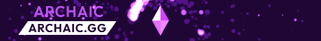 Archaic Minecraft server banner