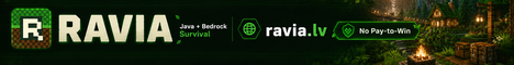 Ravia Minecraft server banner