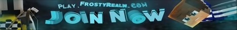 FrostyRealm Minecraft server banner