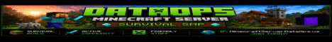 Data Operations Sever Minecraft server banner