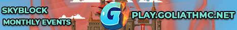 GoliathMC Minecraft server banner