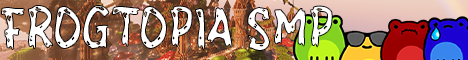 Frogtopia SMP Minecraft server banner