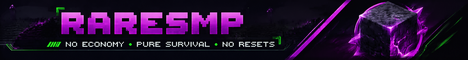 RareSMP Minecraft server banner