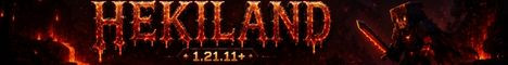 HEKILAND Minecraft server banner