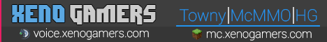 Xeno Gamers Towny Minecraft server banner
