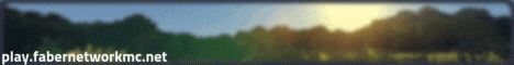 FaberNetworkMC Minecraft server banner