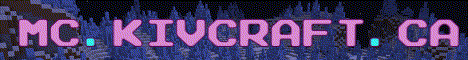 KivCraft Minecraft server banner