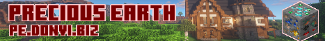 Precious Earth Minecraft server banner