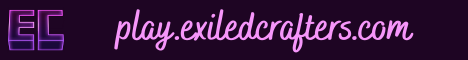 Exiled Crafters Minecraft server banner
