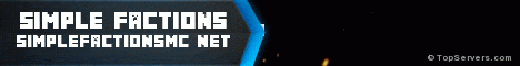 Simple Factions MC Minecraft server banner