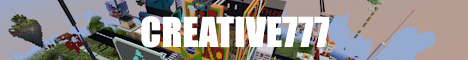 Creative777 Minecraft server banner