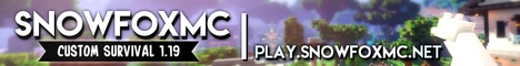 SnowfoxMC Minecraft server banner