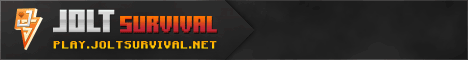 JOLT Survival Minecraft server banner