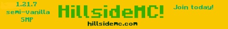 HillsideMC Minecraft server banner