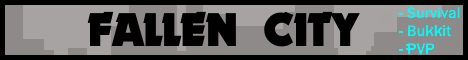 Fallen City Minecraft server banner