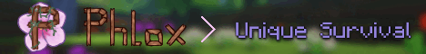 Phloxnew Minecraft server banner