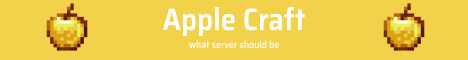 AppleCraft Minecraft server banner
