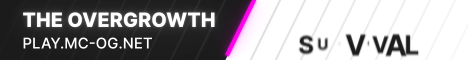 The Overgrowth Minecraft server banner