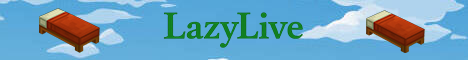 LazyLive Minecraft server banner