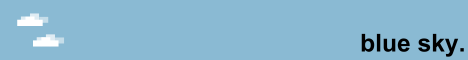Blue Sky Minecraft server banner