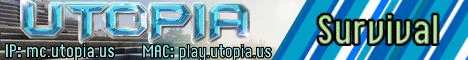 Utopia Minecraft server banner