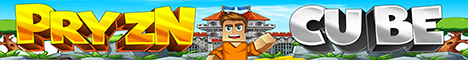 PryznCube Minecraft server banner