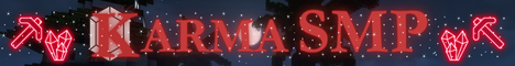 Karma SMP Minecraft server banner