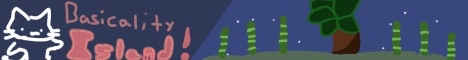 Basicality Island Minecraft server banner