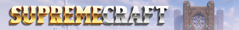 Supremecraft 2024 Minecraft server banner