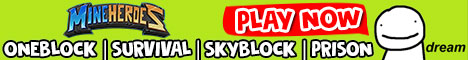 MineHEROES Minecraft server banner