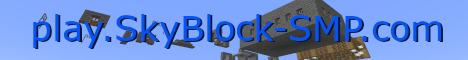 SkyBlock-SMP Minecraft server banner