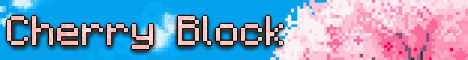 Cherry Block Minecraft server banner