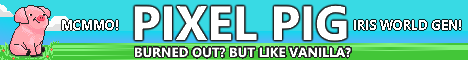 Pixel Pig Minecraft server banner