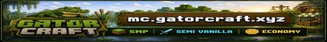GatorCraft Minecraft server banner