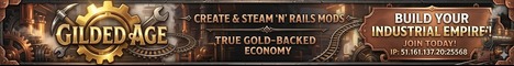 Gilded Age Minecraft server banner