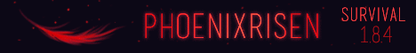 PhoenixRisen Minecraft server banner