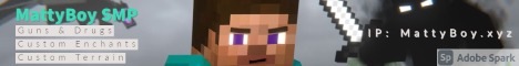 MattyBoy SMP Minecraft server banner