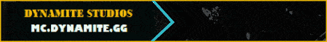 Dynamite Studios Minecraft server banner