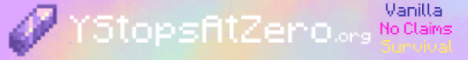 YStopsAtZero Minecraft server banner