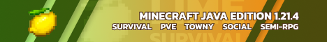 Lime PVE Survival Community Minecraft server banner