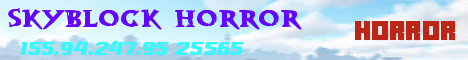 SkyBlock Horror Minecraft server banner