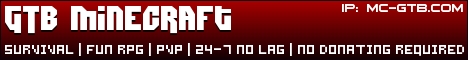 GTB Minecraft Minecraft server banner
