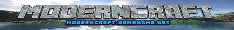 Moderncraft Minecraft server banner