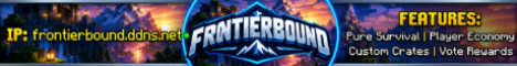 Frontierbound Minecraft server banner