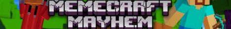 MemeCraft Mayhem Minecraft server banner