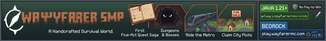 Wayfarer SMP Minecraft server banner